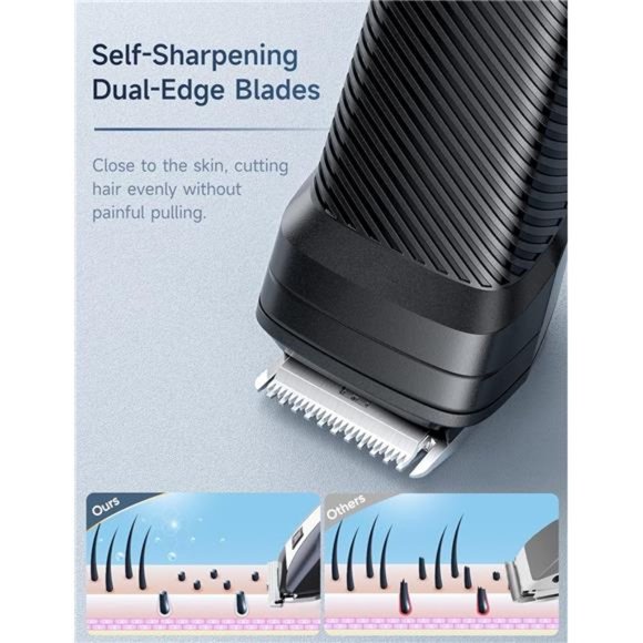 Beard Trimmer Hair Clipper for Men, 13 Piece Menโs Grooming Kit, Rechargeable - Picture 8 of 8